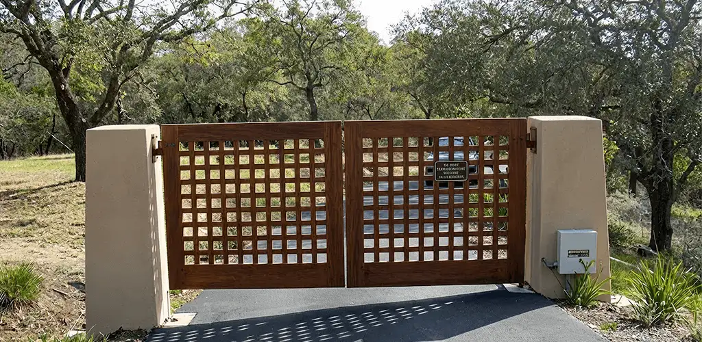 Driveway gate installation for a residential property in Boulder, CO