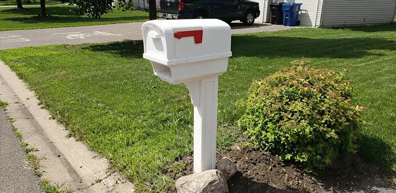 Mailbox installation for a residential curbside mailbox in Boulder, CO